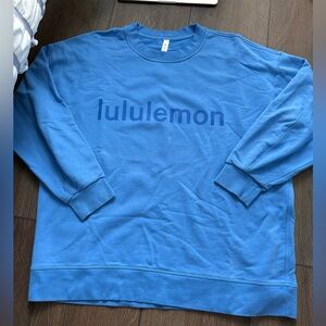 BLUE NILE lululemon perfect oversized crew with logo!
